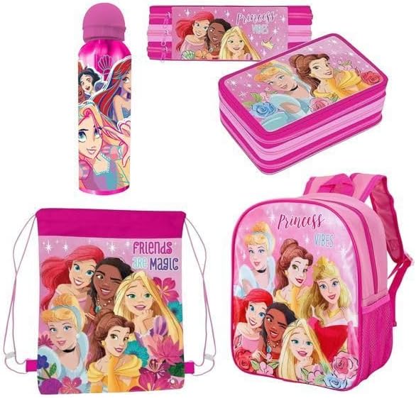 Kids Character 4-Piece Set – Backpack, Gym Bag,Water Bottle & Filled Pencil Case Characters for Boys and Girls Perfect for School,Sports,Travel,and More! (Batman)