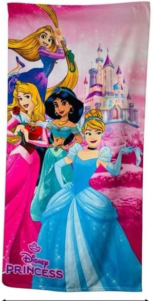 Kids Character Beach Towel – 100% Polyester – Soft & Absorbent – Ideal for Holidays, Swimming & Bath Time (Av)