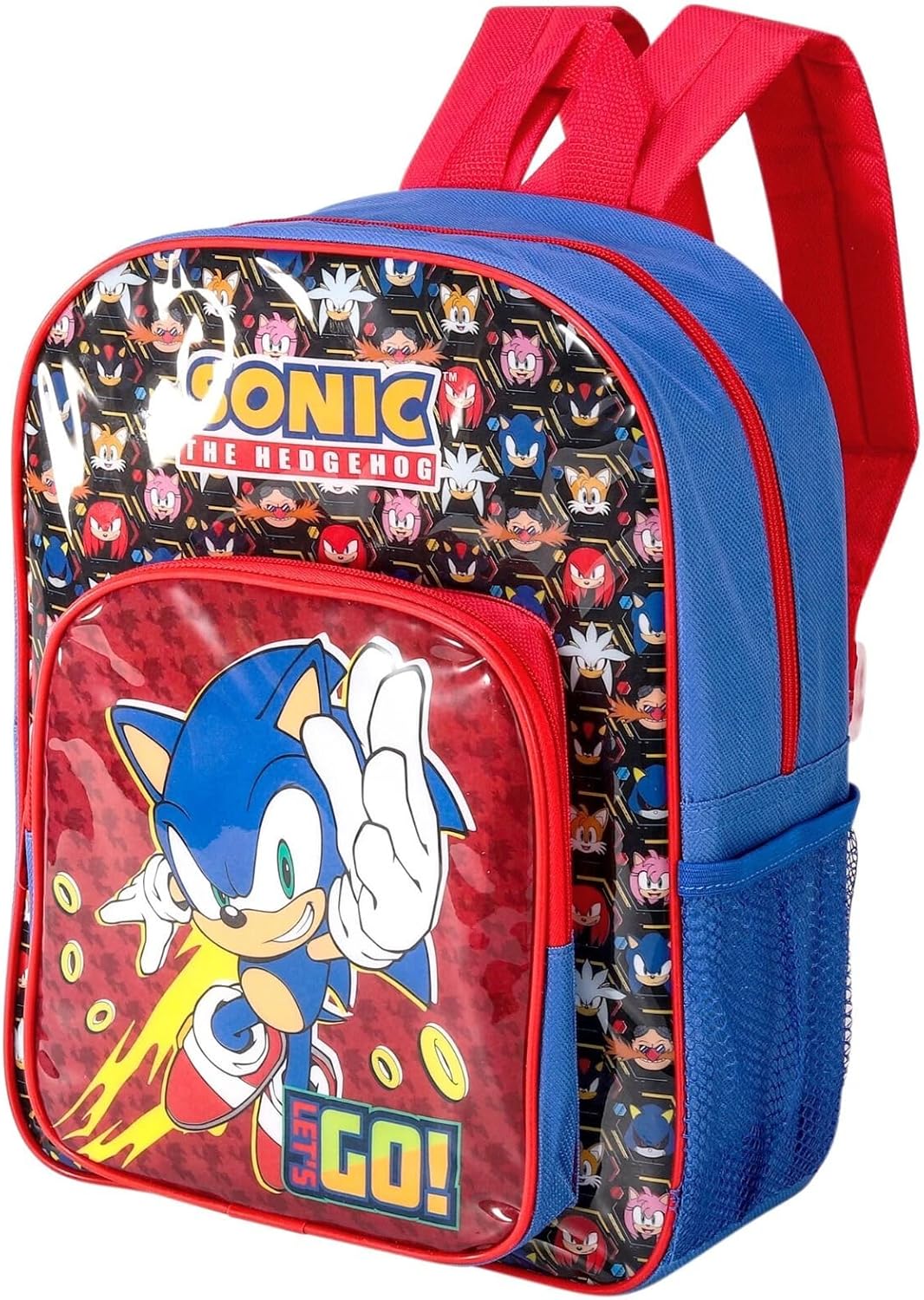 Sonic the Hedgehog Deluxe Backpack for Kids – Official Character School Bag with Padded Straps, Large Capacity & Durable Design – Boys Gaming Backpack for School, Travel & Sports (Dark Blue)