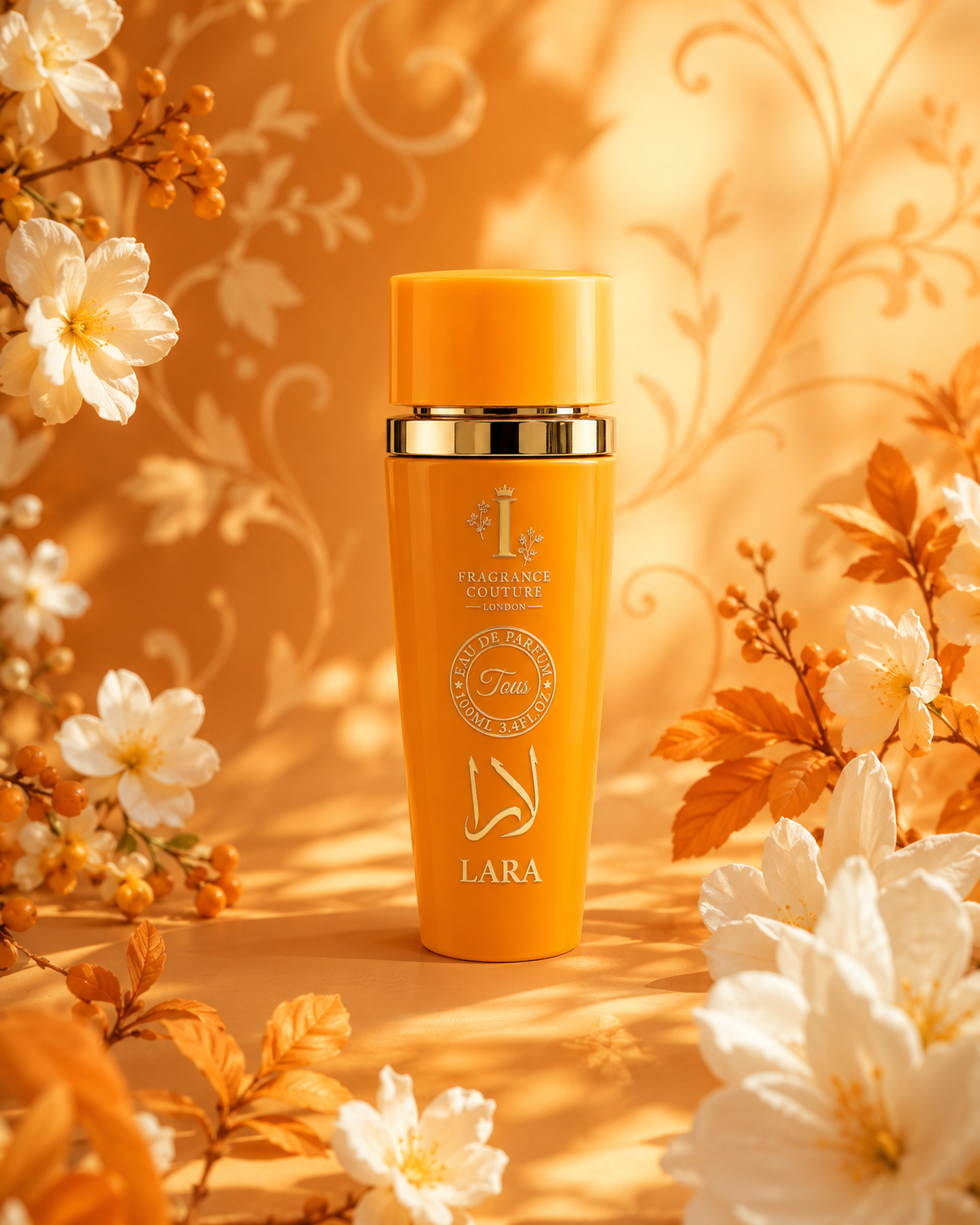 LARA Luxury Arabic Perfume for Women 100ml Eau de Parfum – Long Lasting Oud Amber Floral Fragrance – Middle Eastern Designer Scent for Her (Lara Hot Pink)