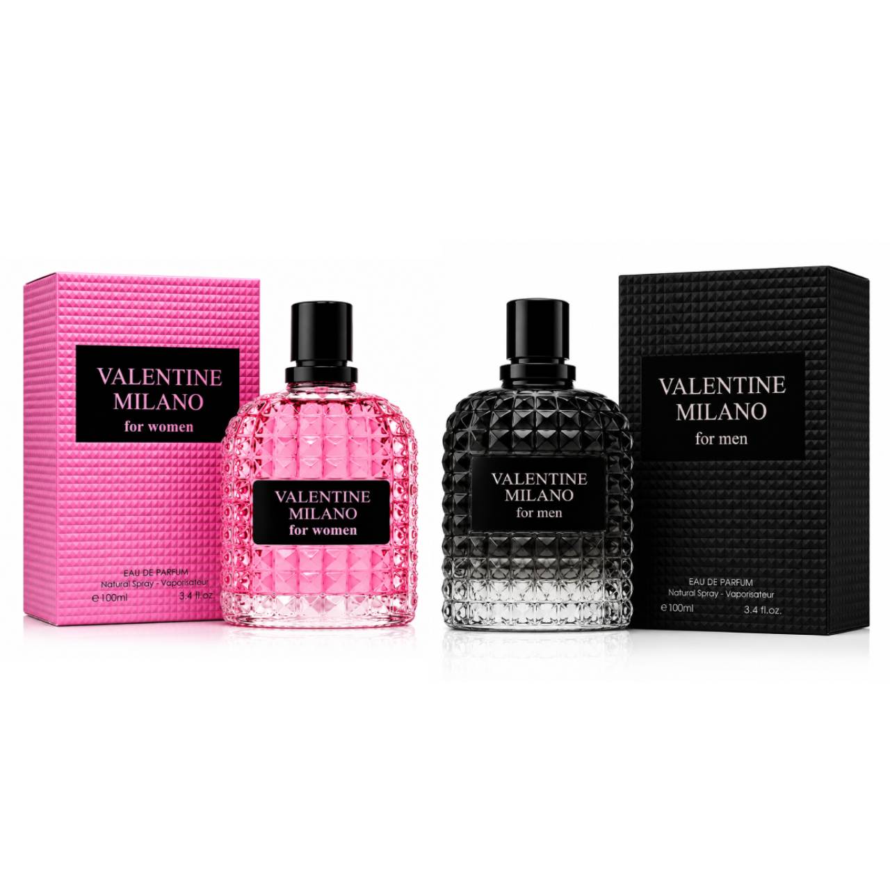 Valentine Milano His & Hers Eau De Parfum Gift Set 2 x 100ml