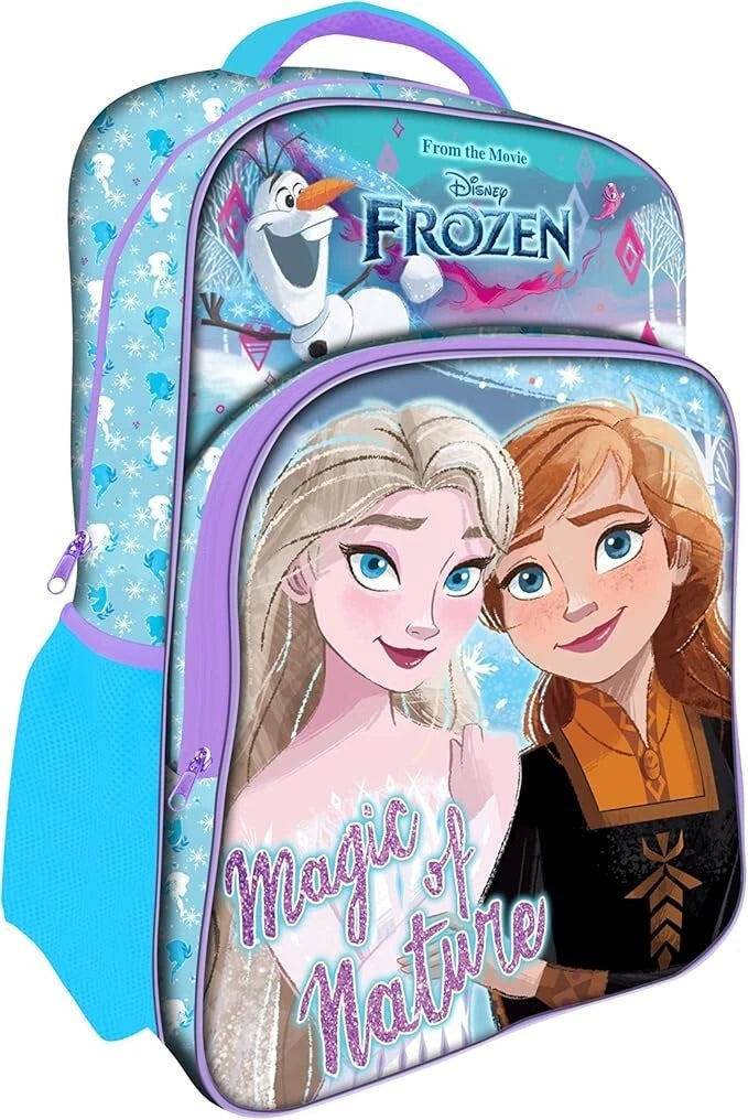 Kids Character Backpack 45cm – Fun & Durable School Bag for Boys & Girls – Features Favorite Characters – Ideal for School, Travel & Everyday Adventures (Frozen)