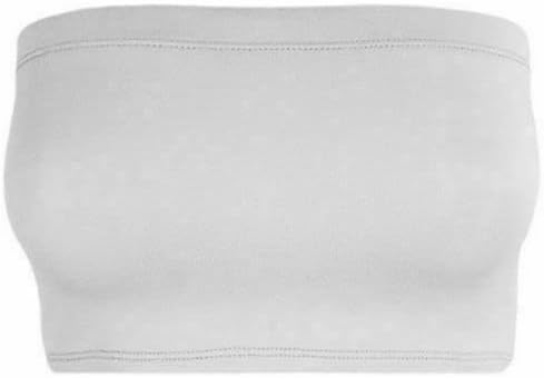 Women Bandeau Bra Crop - Comfortable Strapless Boob Tube for Girls, Women - Sexy Stretchy Wrapped Breast Bra