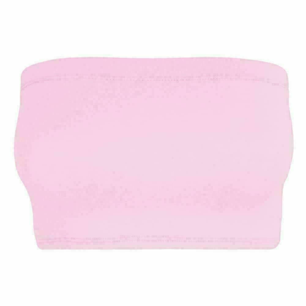 Women Bandeau Bra Crop - Comfortable Strapless Boob Tube for Girls, Women - Sexy Stretchy Wrapped Breast Bra