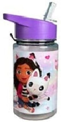 Kids Character Water Bottle 450ml – BPA Free Leak-Proof Reusable Drink Bottle for School, Sports & Travel – Lightweight Cartoon Water Bottle for Boys & Girls (BPP)