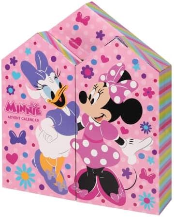 Minnie Mouse Advent Calendar 2025 – 24 Days of Magical Disney Surprises for Kids | Official Girls Gift Set | Christmas Countdown with Toys, Stickers & Accessories
