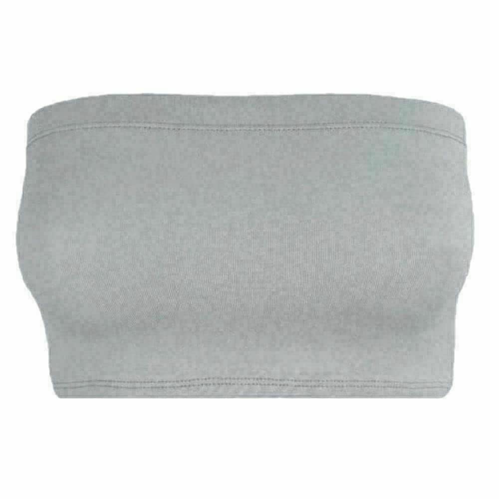 Women Bandeau Bra Crop - Comfortable Strapless Boob Tube for Girls, Women - Sexy Stretchy Wrapped Breast Bra