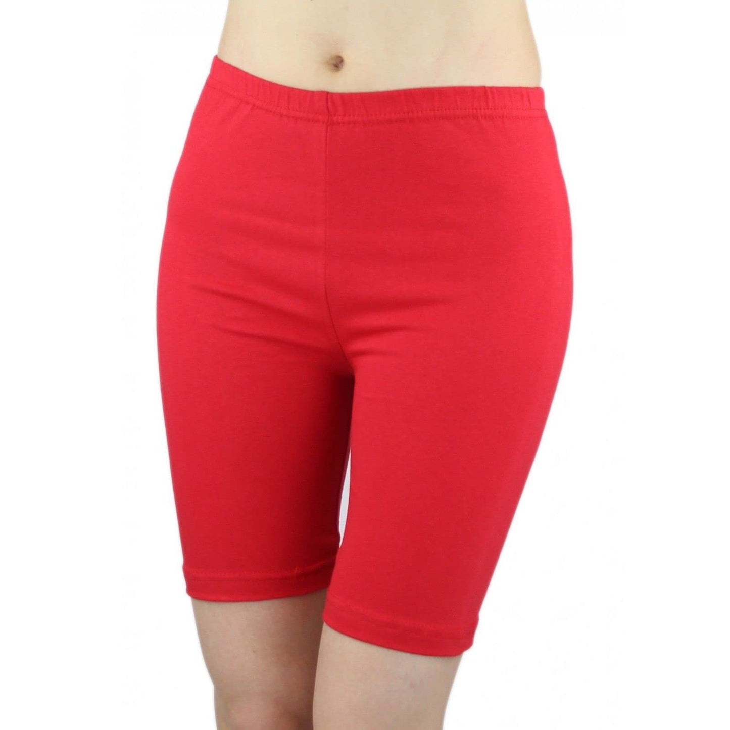 Women’s Cycling Shorts – High Waist Stretch Active Dance & Gym Shorts