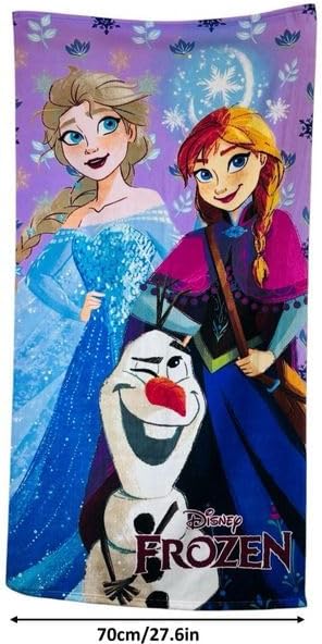 Kids Character Beach Towel – 100% Polyester – Soft & Absorbent – Ideal for Holidays, Swimming & Bath Time (Av)