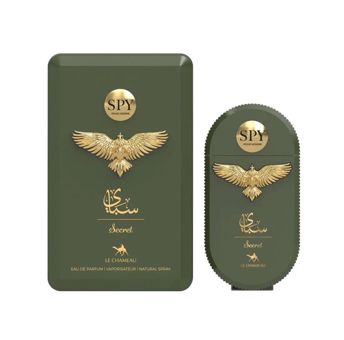 Spy Pour Homme Eau de Parfum – Fresh Spicy Woody Men’s Fragrance | Long-Lasting Masculine Scent | Warm, Clean & Sophisticated Perfume (Blue Shield)
