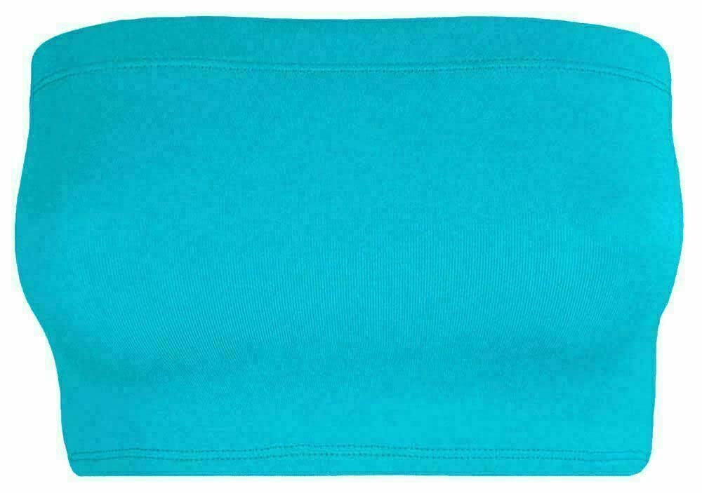 Women Bandeau Bra Crop - Comfortable Strapless Boob Tube for Girls, Women - Sexy Stretchy Wrapped Breast Bra