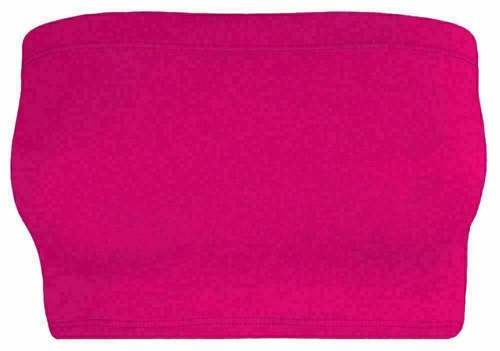 Women Bandeau Bra Crop - Comfortable Strapless Boob Tube for Girls, Women - Sexy Stretchy Wrapped Breast Bra