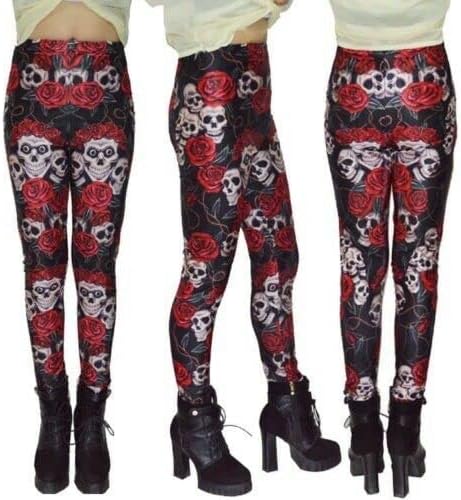 Women’s 3D Graphic Printed Stretch Leggings – High Waist Yoga, Gym & Casual Funky Trousers (Akhnaton Pharaoh Print)