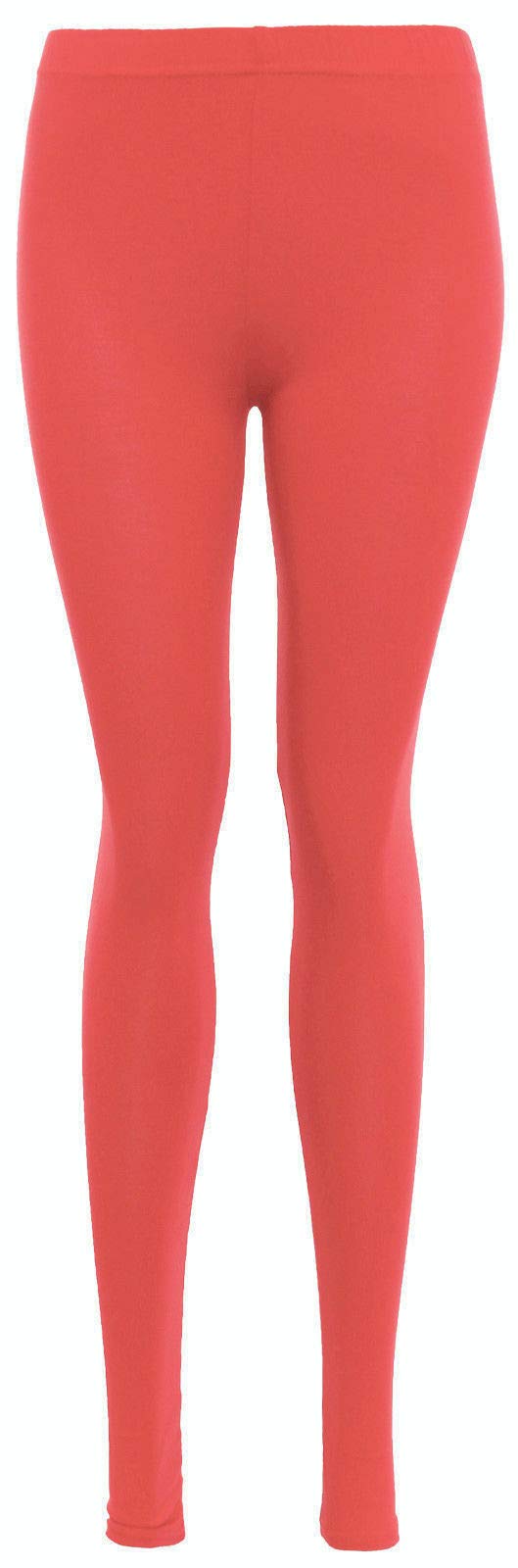 Women’s Full Length Black Leggings – High Waist Stretch Skinny Fit Cotton Ankle Leggings