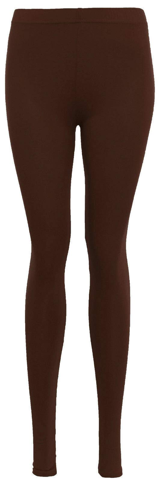 Women’s Full Length Black Leggings – High Waist Stretch Skinny Fit Cotton Ankle Leggings
