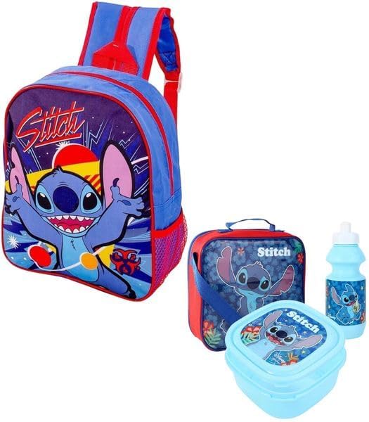 Kids Character Backpack Lunch Set – 4 Piece Matching School Set with Backpack, Lunch Box, Snack Container & Water Bottle – Great Back to School Gift for Boys & Girls (Deluxe Barbie)