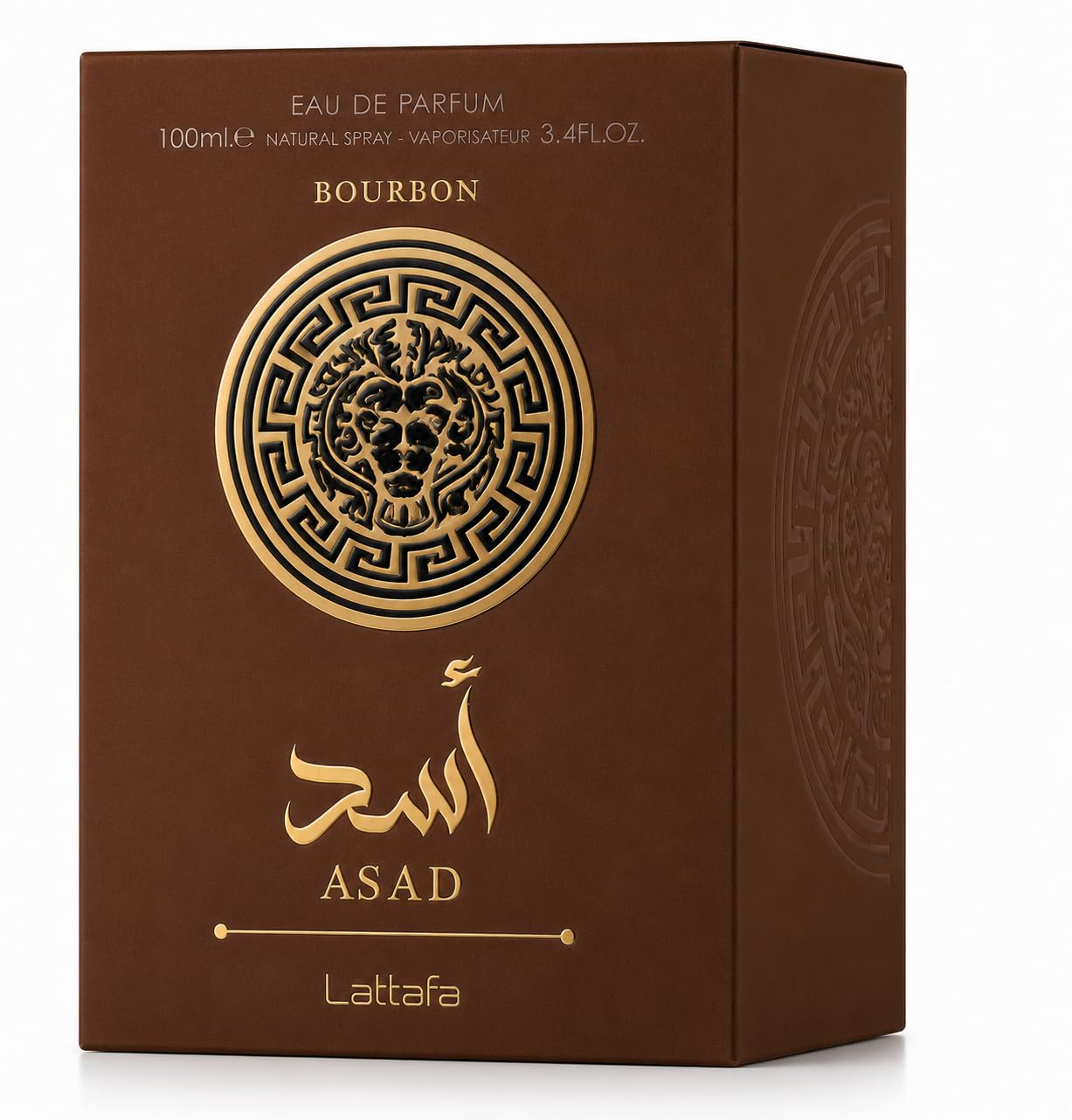 Latafa Asad Eau de Parfum 100ml – Luxury Arabic Perfume for Men, Long Lasting Spicy Vanilla Amber Fragrance, Strong Projection Designer Style Scent (Asad)