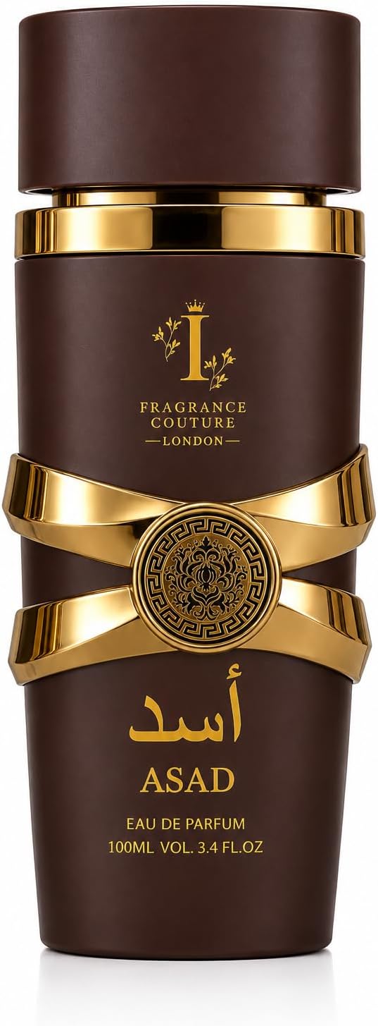 Asad Bourbon By Fragrance Couture Luxury Arabic Perfume for Men 100ml – Long Lasting Oud & Amber Fragrance
