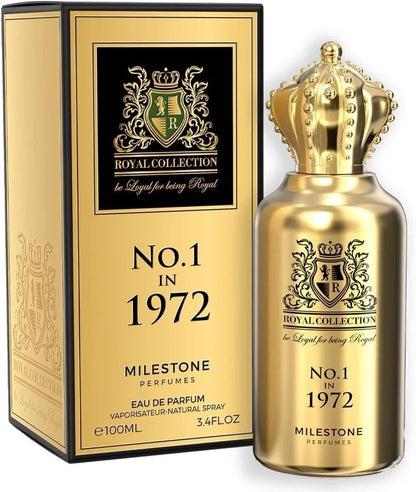 No.1 1972 Perfume – Classic Vintage-Inspired Unisex Fragrance | Long-Lasting Warm Woody & Musky Eau de Parfum | Timeless Luxury Scent for Day & Night
