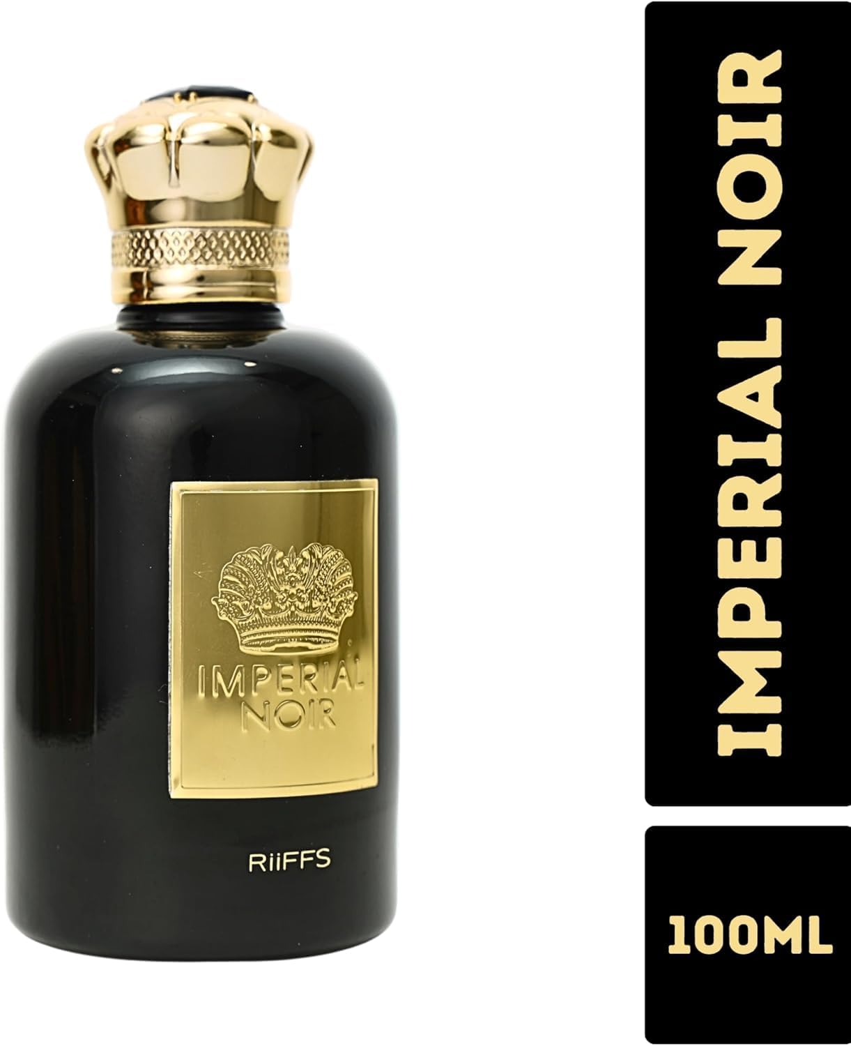 Imperial Noir by Riiffs – Dark Luxury Unisex Eau de Parfum | Long-Lasting Warm Spicy & Woody Fragrance | Bold, Sensual Evening Scent for Men & Women