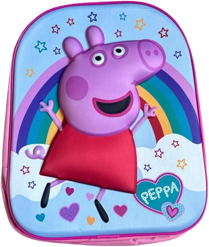 Children Cartoon Official Character Backpack For School - Lightweight Rucksack Travel Backpack Kids - 3D Disney Princess (Princess Vibes) Back Pack