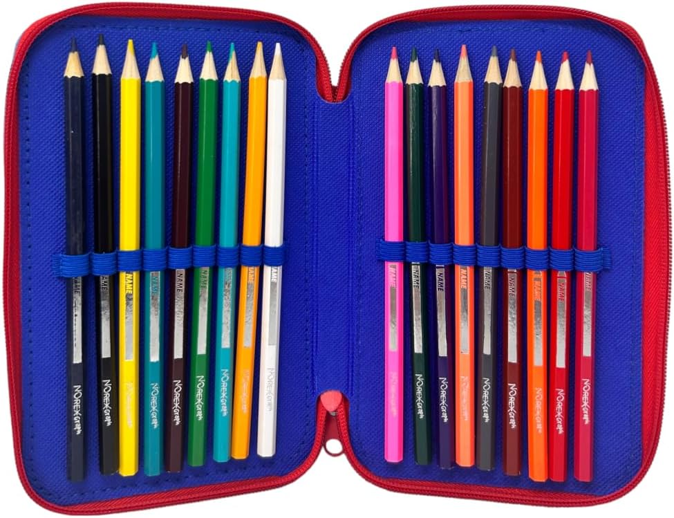 Paw Patrol Filled Pencil Case – 45 Piece Stationery Set for Kids – Includes Colouring Pencils, Felt Tip Pens, Ruler, Scissors & More – Chase ‘I’m Fast’ Design – School & Home Supplies 3 Tier Set