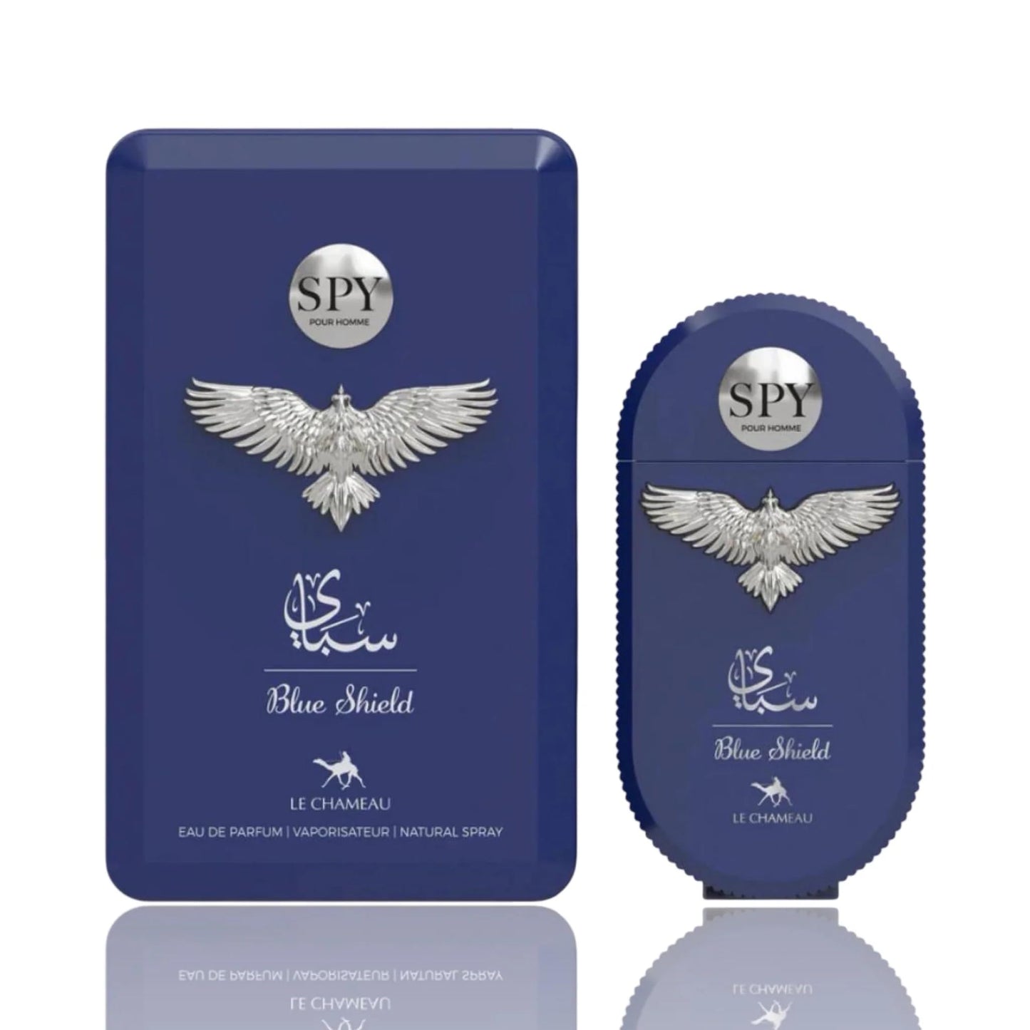Spy Pour Homme Eau de Parfum – Fresh Spicy Woody Men’s Fragrance | Long-Lasting Masculine Scent | Warm, Clean & Sophisticated Perfume (Blue Shield)