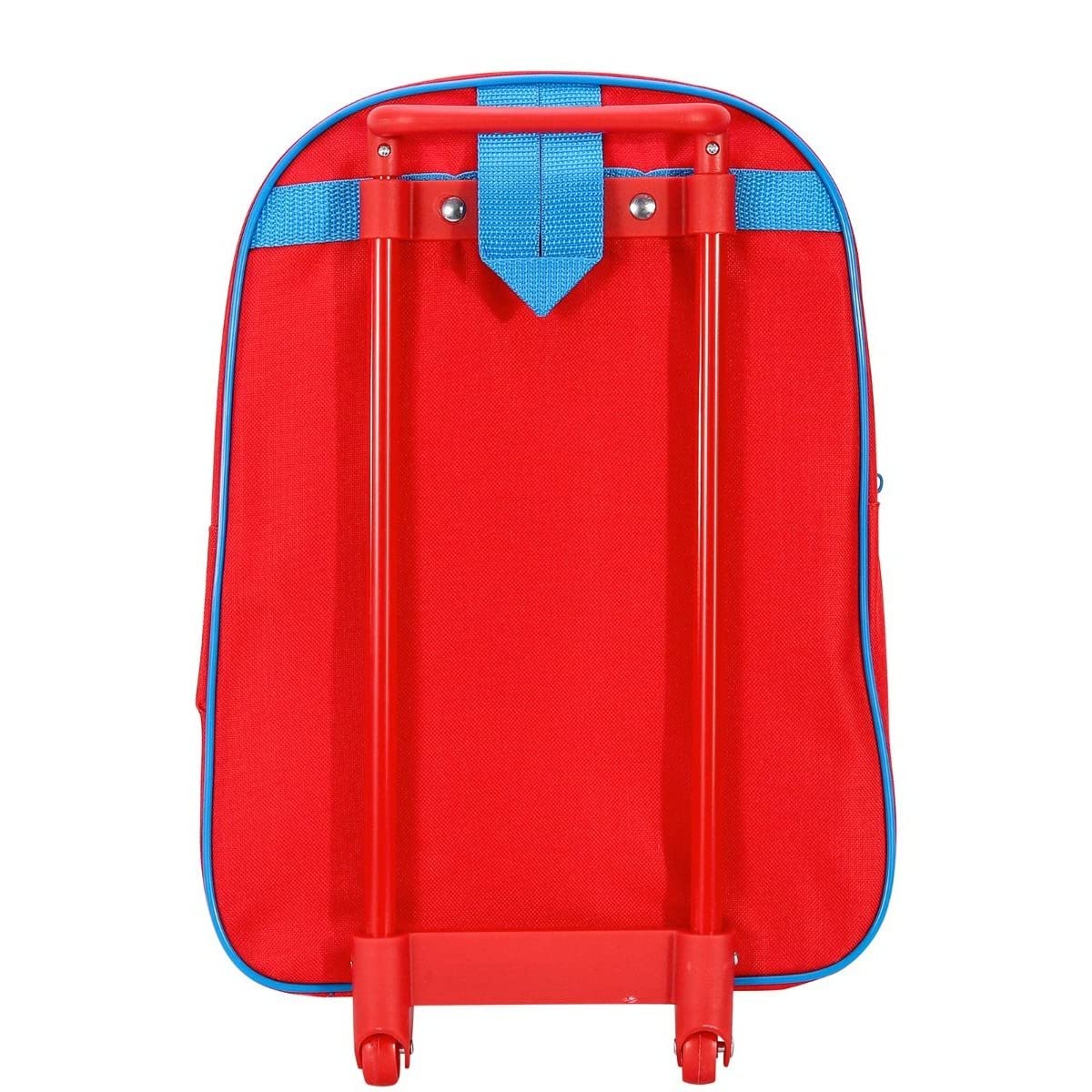Avengers Kids Trolley Bag – Unisex Hard Shell School Travel Suitcase with Wheels & Extendable Handle – Marvel Cartoon Rolling Backpack for Kids (Red)