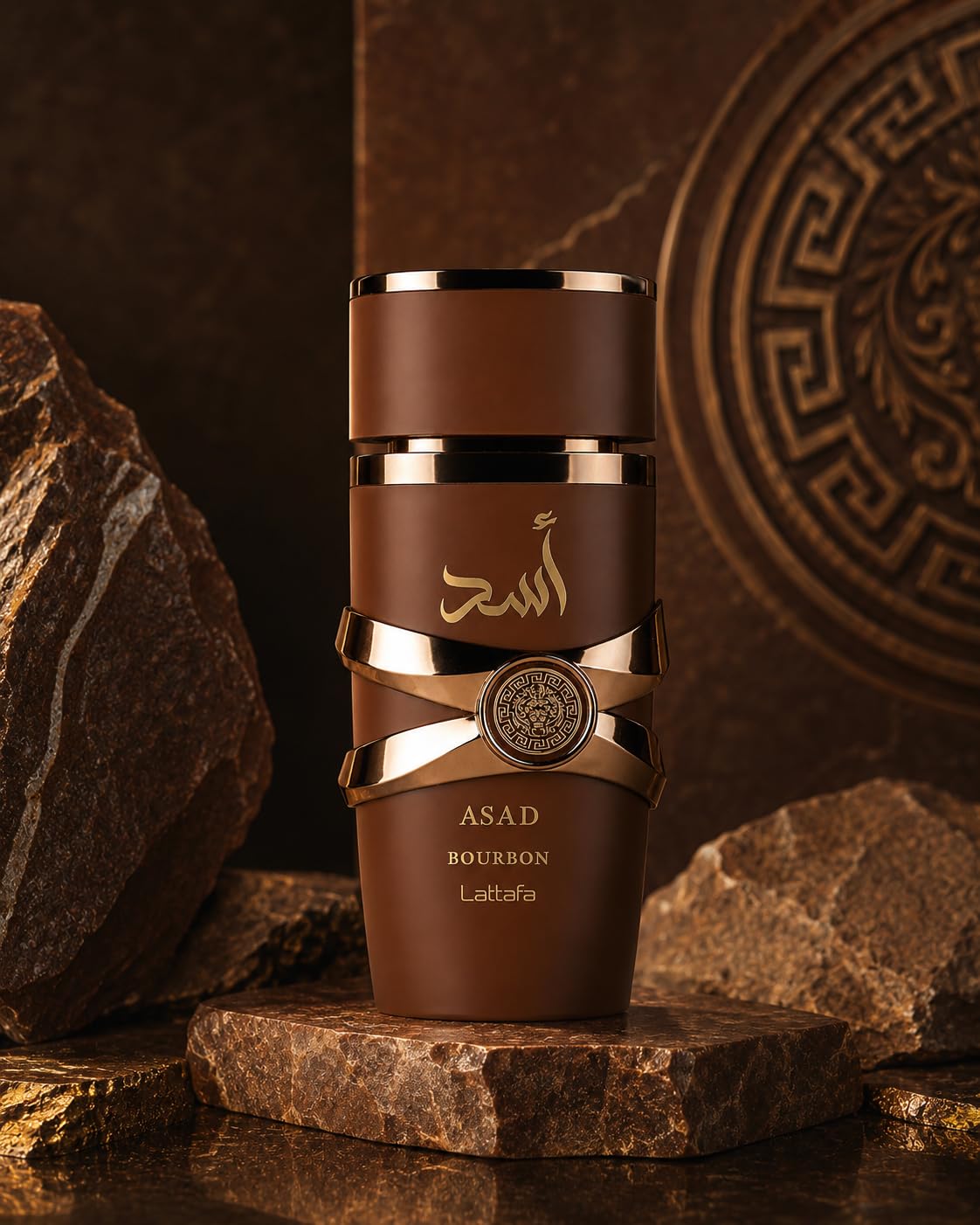 Latafa Asad Eau de Parfum 100ml – Luxury Arabic Perfume for Men, Long Lasting Spicy Vanilla Amber Fragrance, Strong Projection Designer Style Scent (Asad)