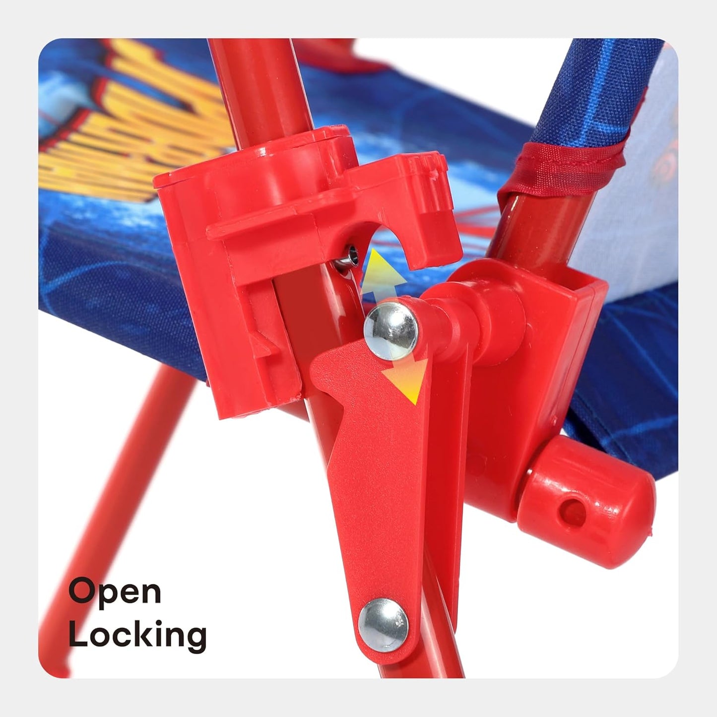 Quickdraw Spiderman Folding Chair Kids Camping Beach Chair Adjustable Foldable Garden Deck Seat For Children Marvel Superhero Design