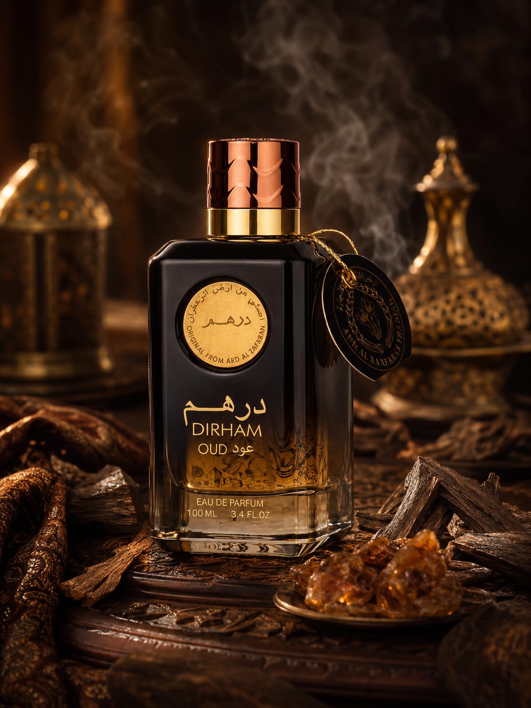 Dirham Eau De Parfum – Luxury Long Lasting Arabic Fragrance for Men & Women | Elegant Designer Bottle | Everyday Wear, Special Occasion, Gift Idea (Dirham Gold)