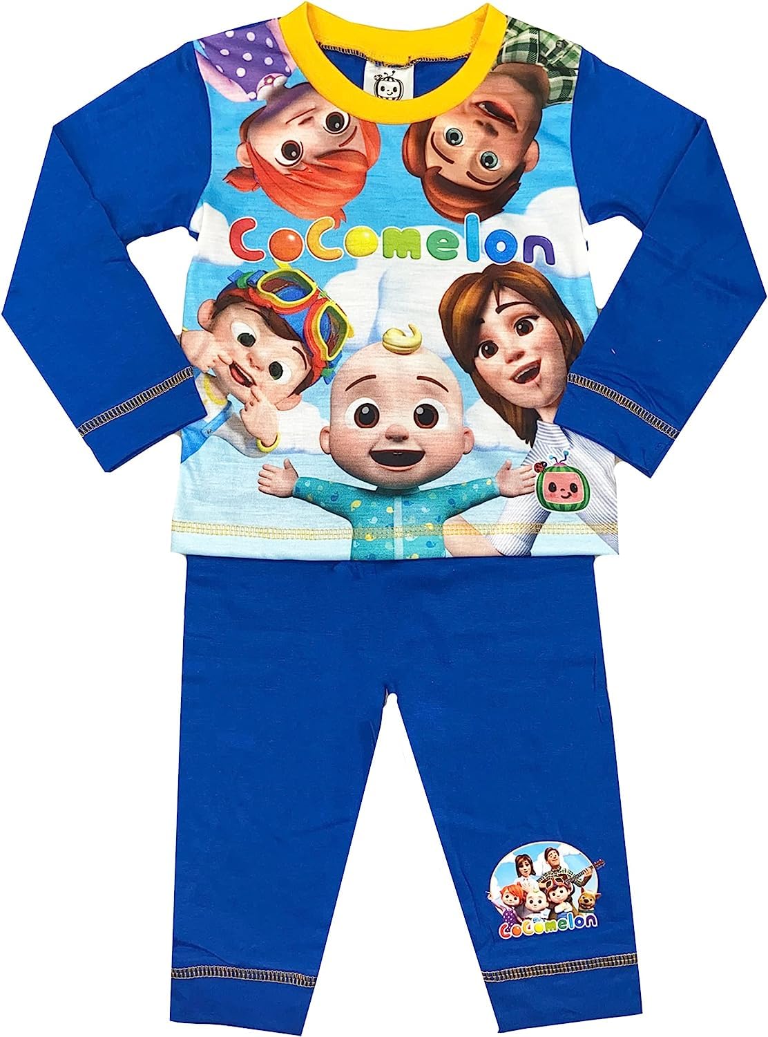 Kids Pyjama Set – CoComelon Long Sleeve Cotton Nightwear for Boys & Girls – Soft & Breathable Sleepwear Set (2–3 Years)