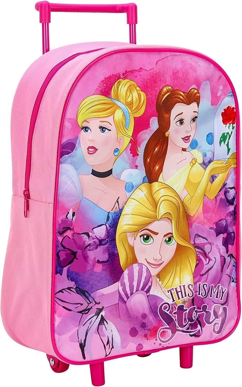 Top Linen Kids Travel Trolley Backpack - Wheeled Suitcase Rucksack Bag - Children Favourite Characters Foldable Carry-on Luggage Carrier Bag - Deluxe Avengers Team Trolley Bag