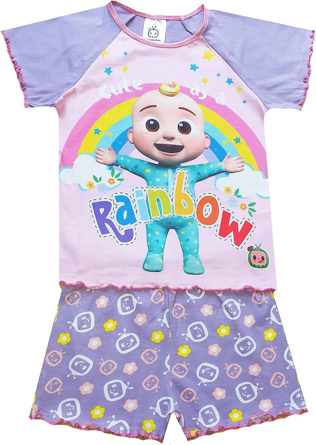 Kids Pyjama Set – CoComelon Long Sleeve Cotton Nightwear for Boys & Girls – Soft & Breathable Sleepwear Set (2–3 Years)