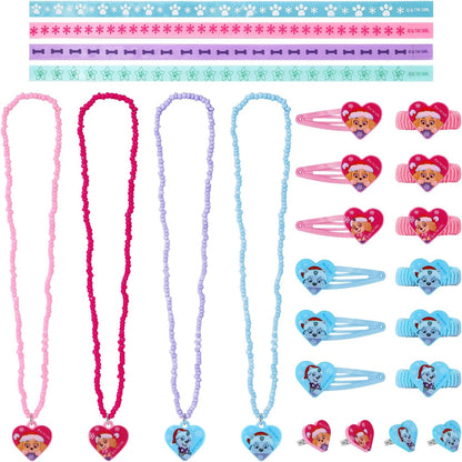 Girls Paw Patrol Advent Calendar Kids Skye & Everest Jewellery Accessories Beauty Gifts Christmas Countdown Festive Gift Set