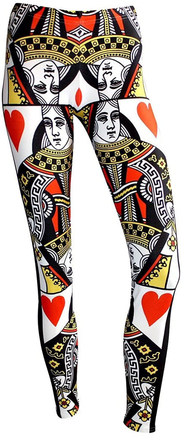 Women’s 3D Graphic Printed Stretch Leggings – High Waist Yoga, Gym & Casual Funky Trousers (Akhnaton Pharaoh Print)
