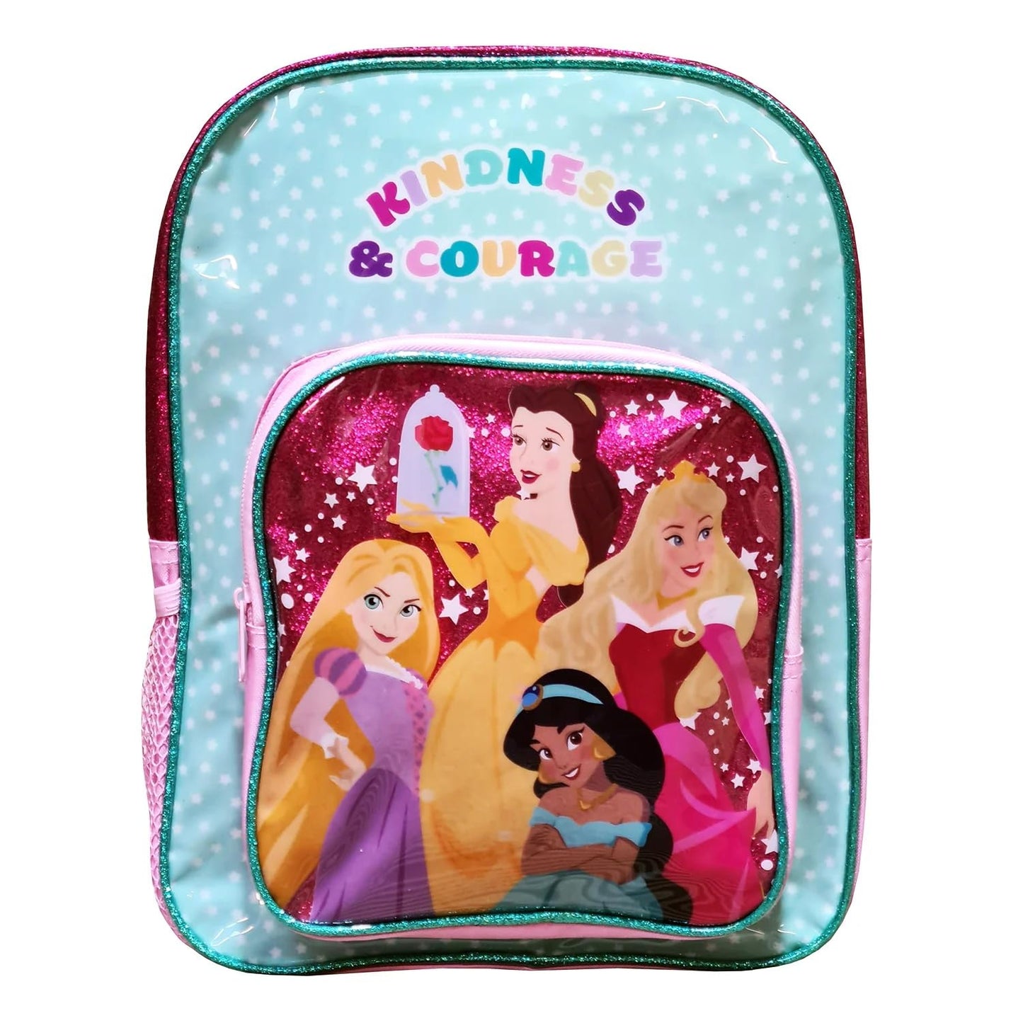 Children Cartoon Official Character Backpack For School - Lightweight Rucksack Travel Backpack Kids - 3D Disney Princess (Princess Vibes) Back Pack