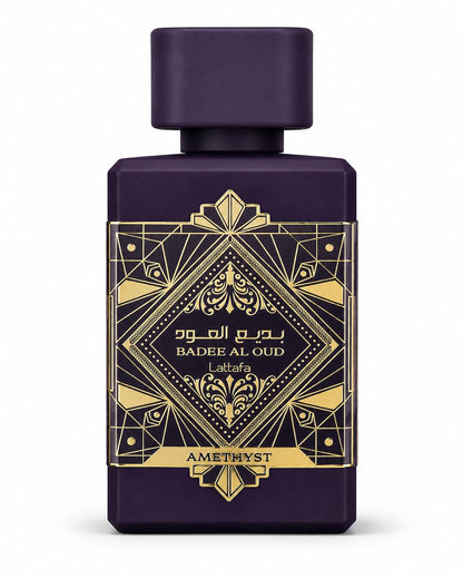 Badee Al Oud By Latafa Eau de Parfum 100ml – Luxury Arabian Oud Perfume for Men & Women, Long Lasting Woody Amber Fragrance, Strong Projection Scent (Amethyst)