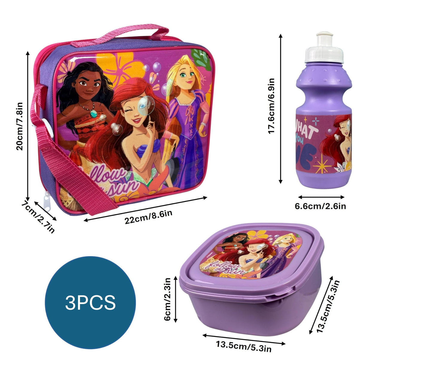 Kids Character 3-Piece Lunch Box Set – Insulated Bag, BPA-Free Water Bottle & Snack Box – Durable & Easy to Clean – Ideal for School, Travel & Daycare (Fun Themes for Boys & Girls) (S-Man)
