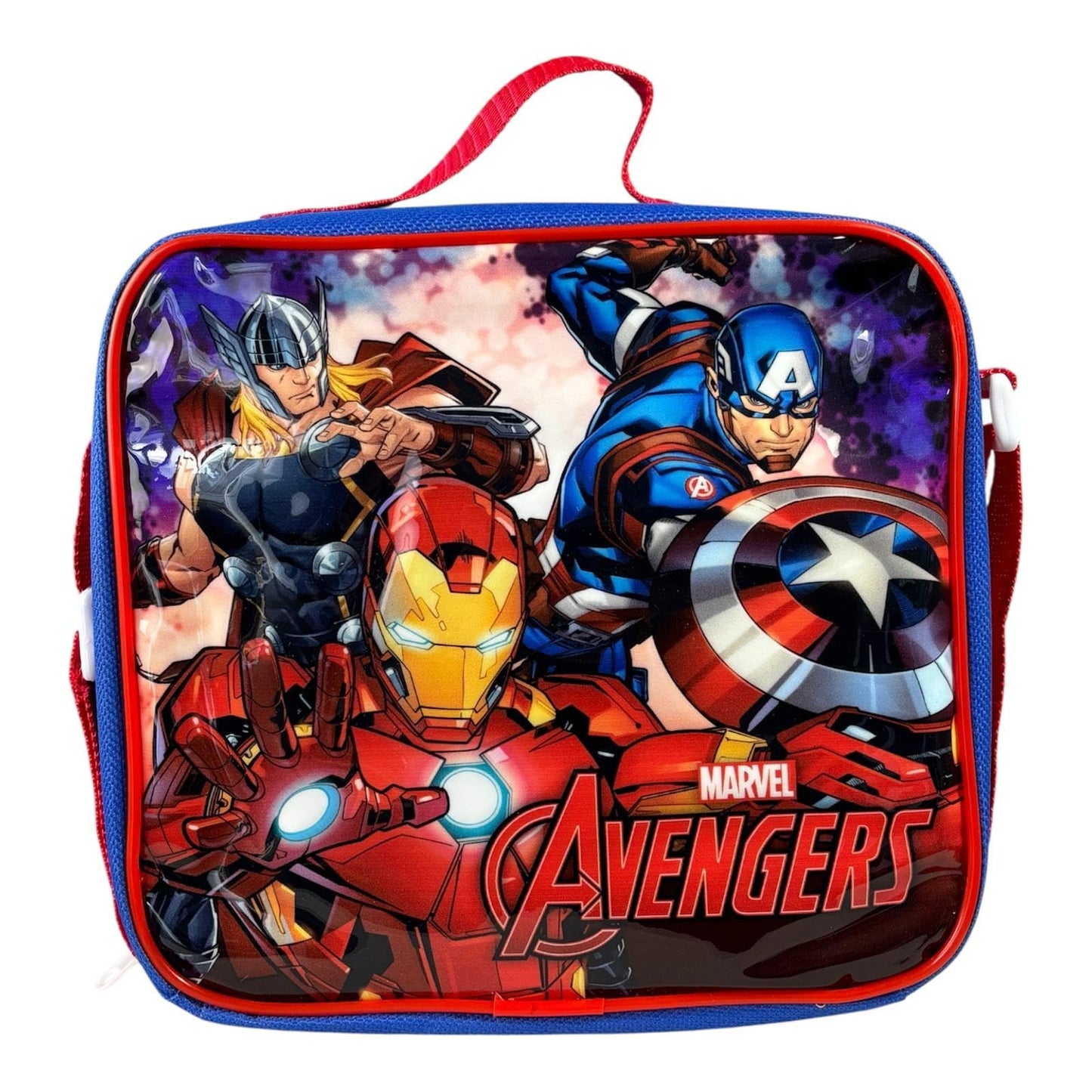 Kids Character 3-Piece Lunch Box Set – Insulated Bag, BPA-Free Water Bottle & Snack Box – Durable & Easy to Clean – Ideal for School, Travel & Daycare (Fun Themes for Boys & Girls) (S-Man)