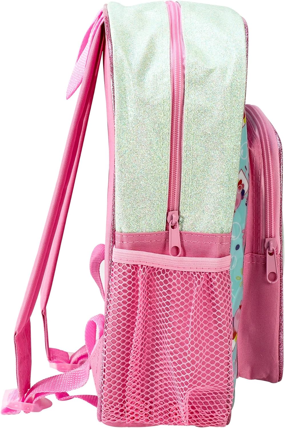 Peppa PIG POP Deluxe Glitter Premium School Backpack Front Pocket Kids Rucksack Bag 588