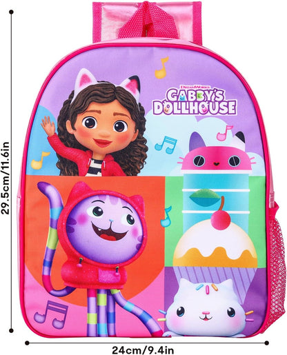 Gabby's Dollhouse Backpack Rucksack Girls School Backpack Travel Bag 30cm