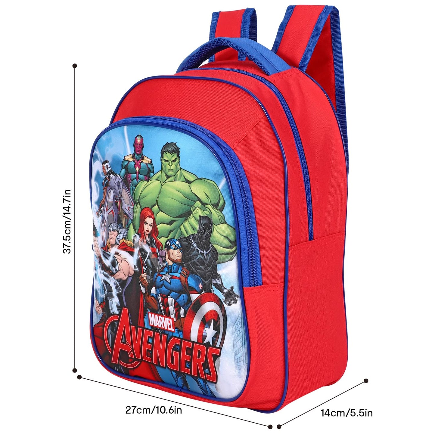Kids Deluxe Backpack – 36 cm Lightweight School Bag for Boys & Girls – Durable, Water-Resistant, with Spacious Compartments (Av)