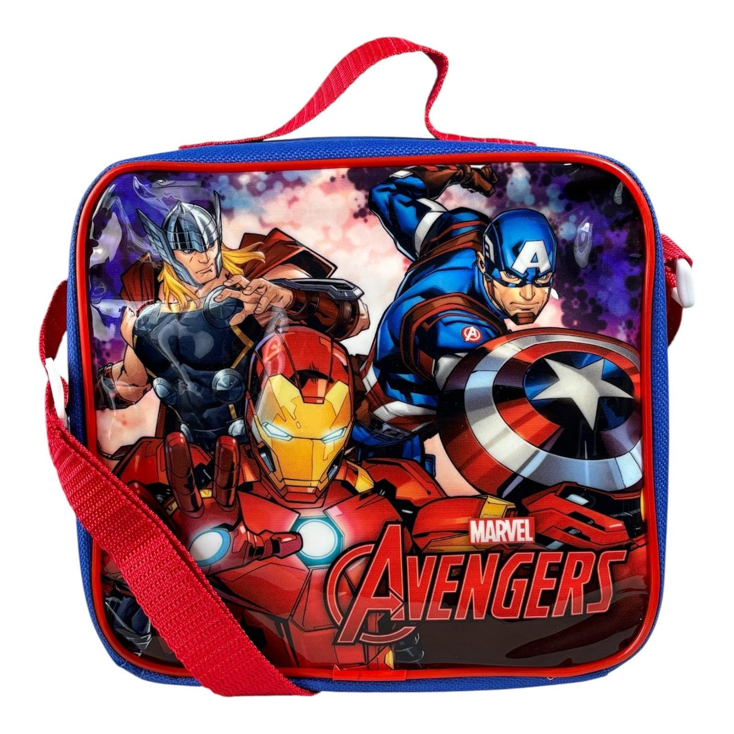 Kids Character 3-Piece Lunch Box Set – Insulated Bag, BPA-Free Water Bottle & Snack Box – Durable & Easy to Clean – Ideal for School, Travel & Daycare (Fun Themes for Boys & Girls) (S-Man)