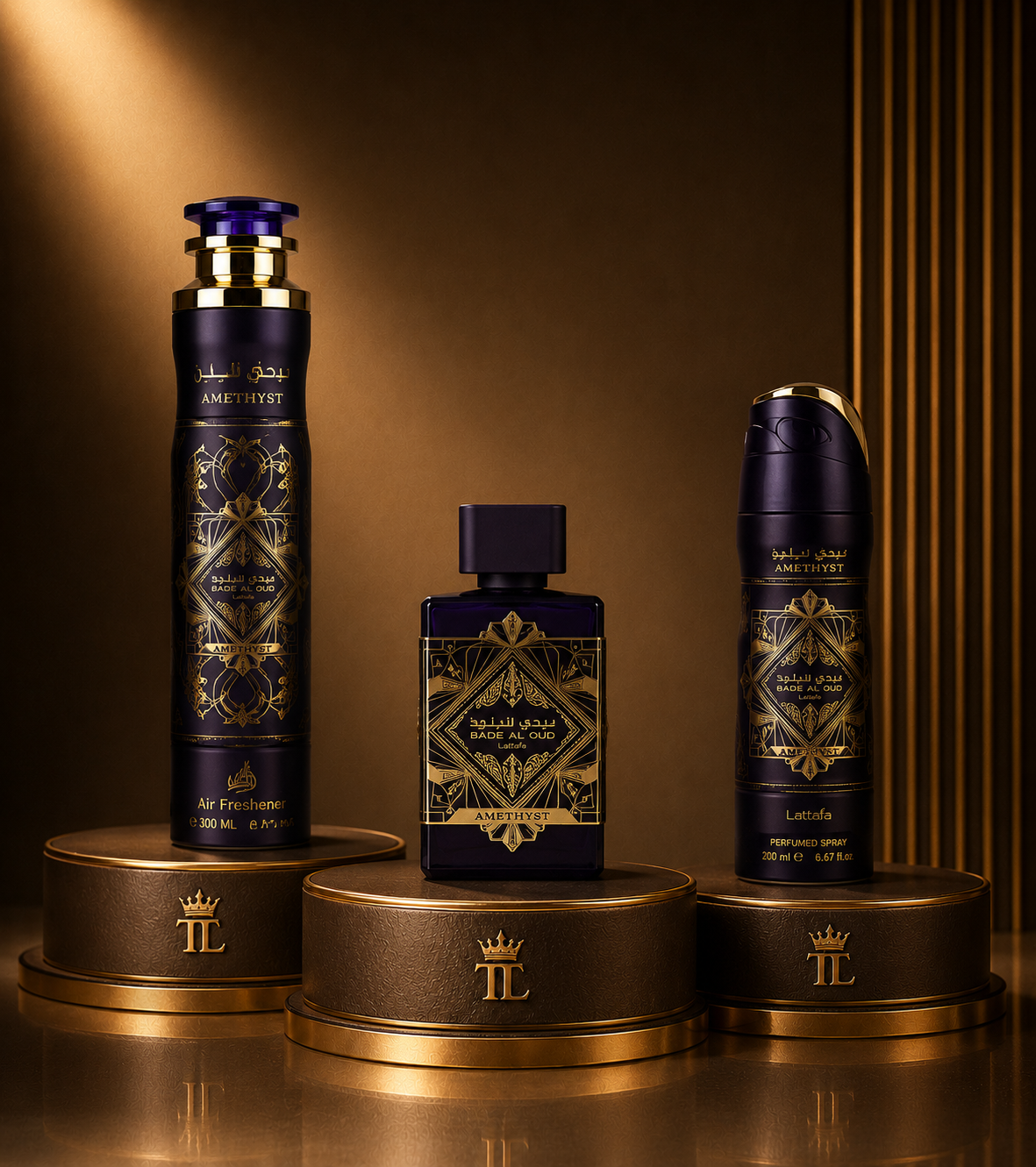 Badee Al Oud Amethyst 3 Piece Luxury Gift Set