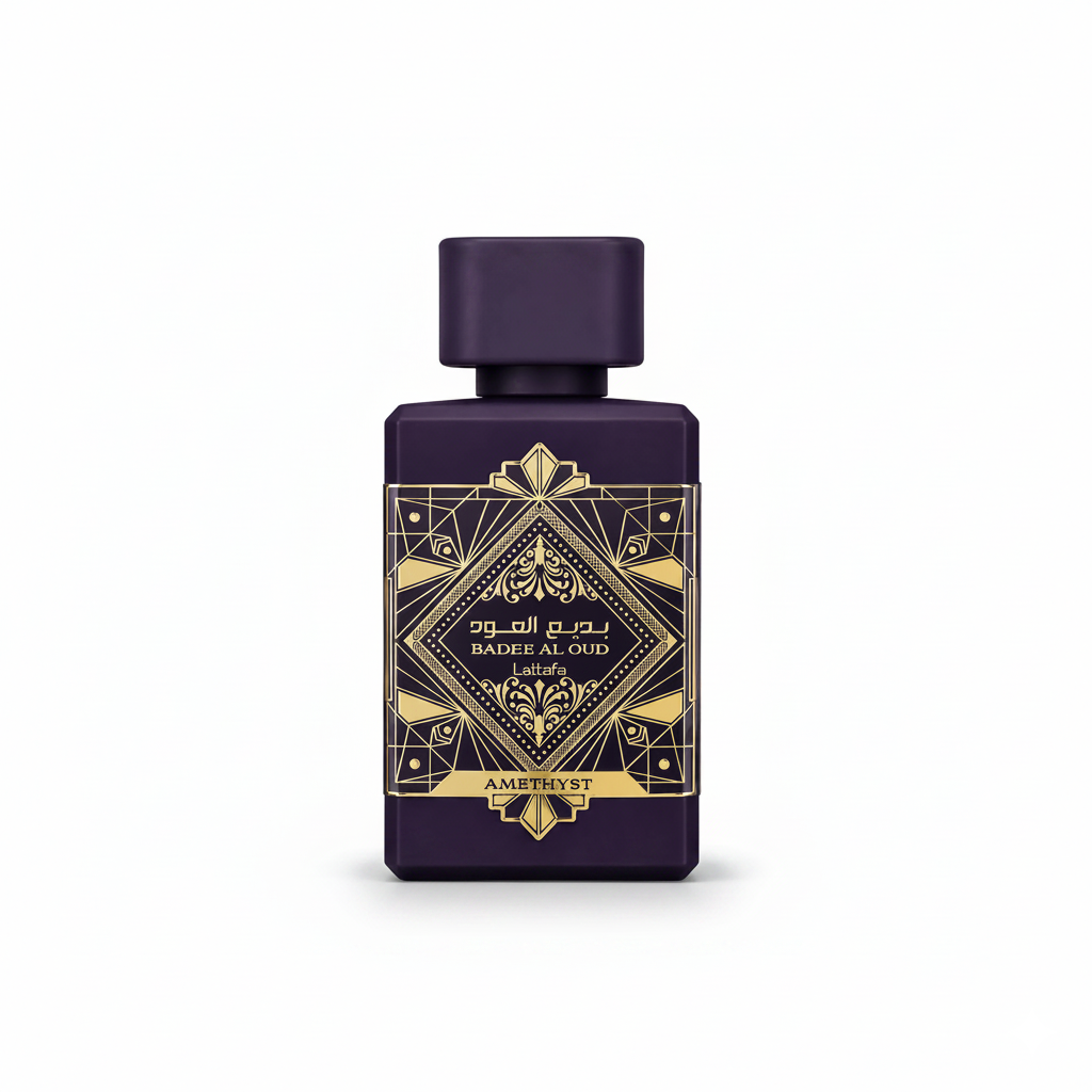 Badee Al Oud By Latafa Eau de Parfum 100ml – Luxury Arabian Oud Perfume for Men & Women, Long Lasting Woody Amber Fragrance, Strong Projection Scent (Amethyst)
