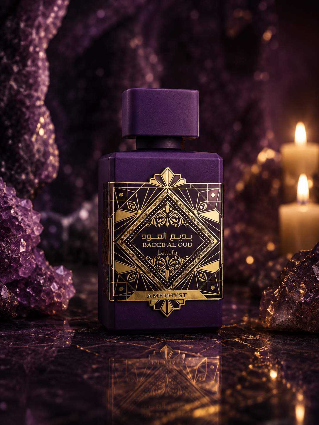Badee Al Oud By Latafa Eau de Parfum 100ml – Luxury Arabian Oud Perfume for Men & Women, Long Lasting Woody Amber Fragrance, Strong Projection Scent (Amethyst)