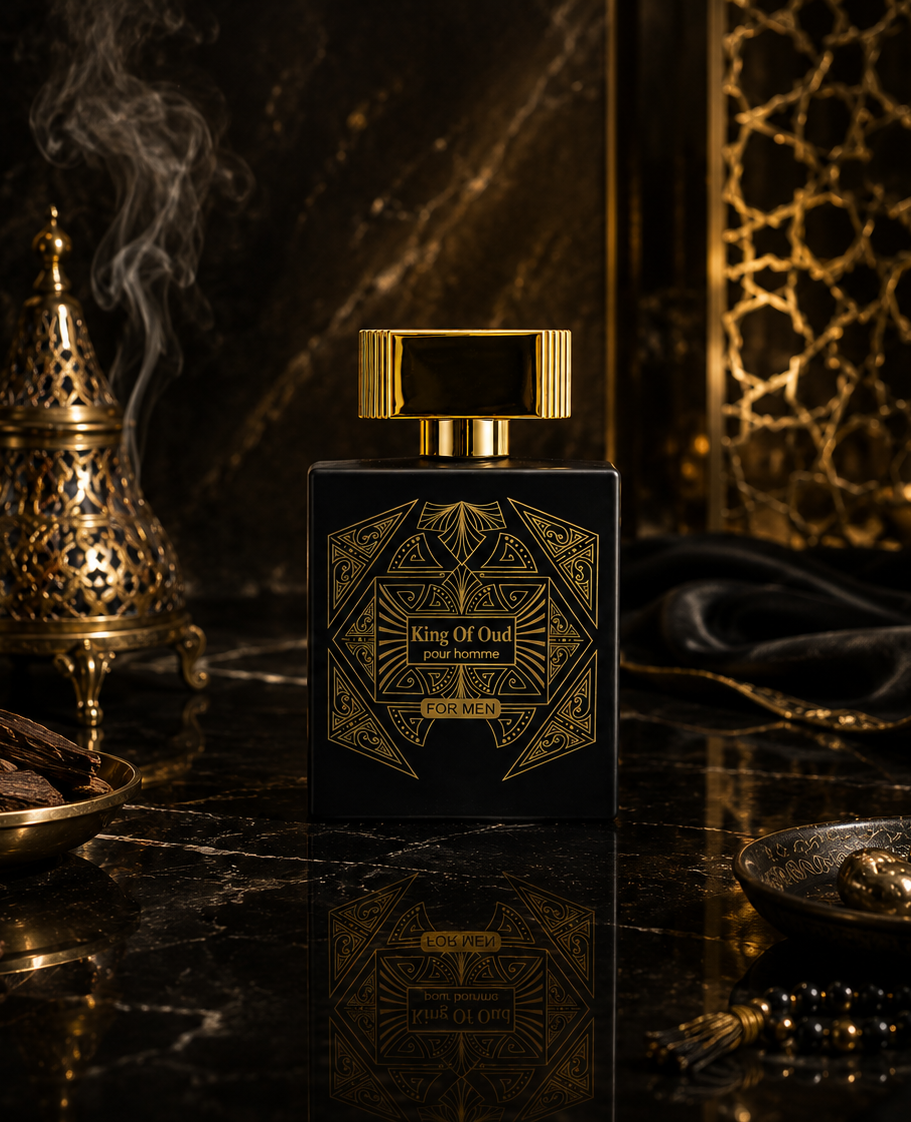 King of Oud Eau de Parfum 100ml – Luxury Arabic Oud Perfume for Men – Long Lasting Oriental Woody Fragrance