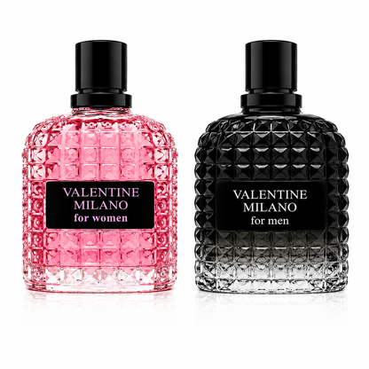 Valentine Milano His & Hers Eau De Parfum Gift Set 2 x 100ml